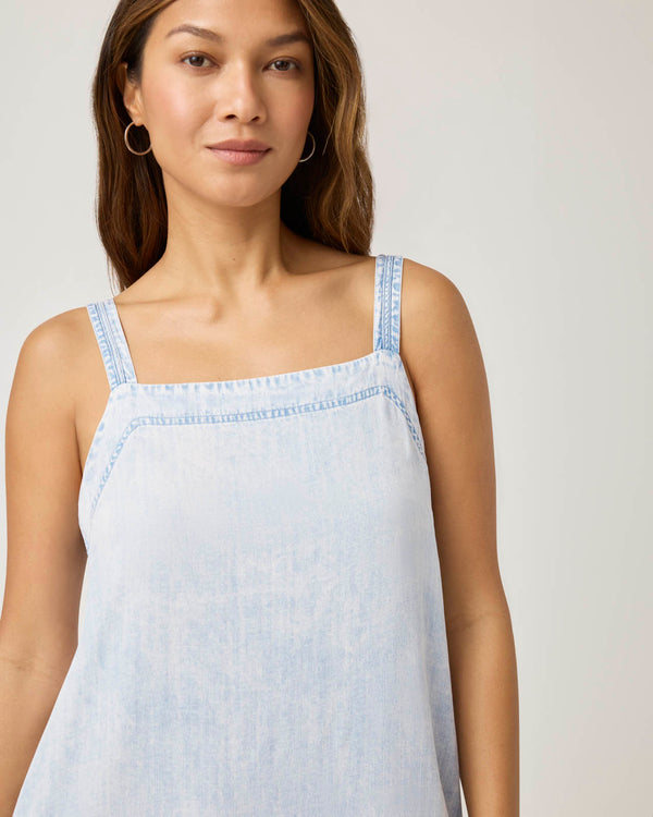 Splendid Bleached Indigo Celine Mini Dress