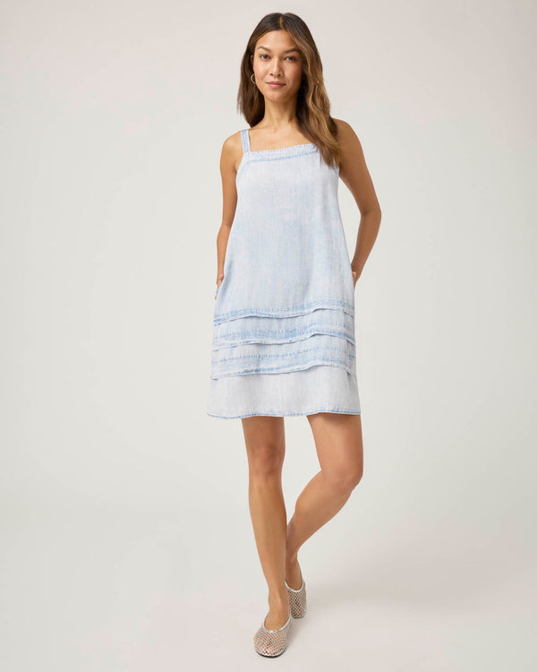Splendid Bleached Indigo Celine Mini Dress