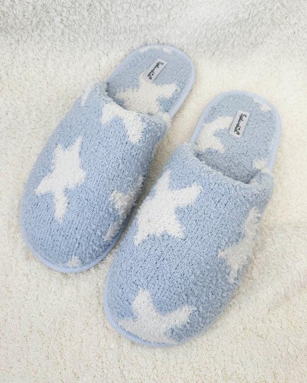 Splendid Blue Star Cozy Slipper Slide