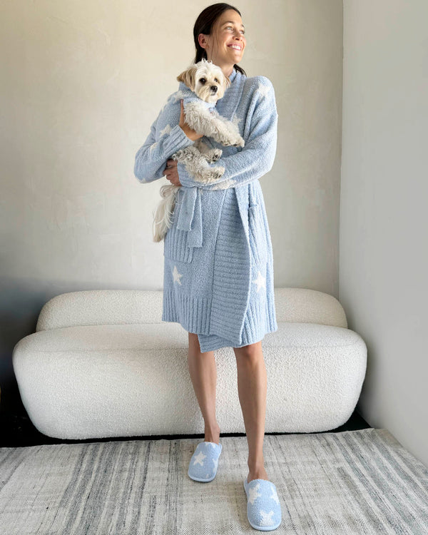 Splendid Blue Star Pomona Fuzzy Robe