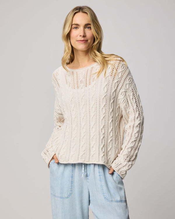 Splendid Brennan Cable Knit Sweater