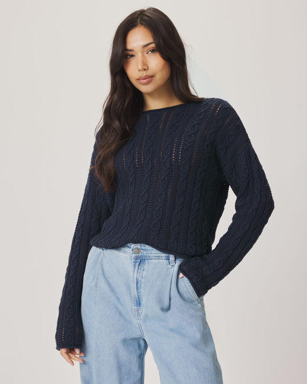 Splendid Brennan Cable Knit Sweater