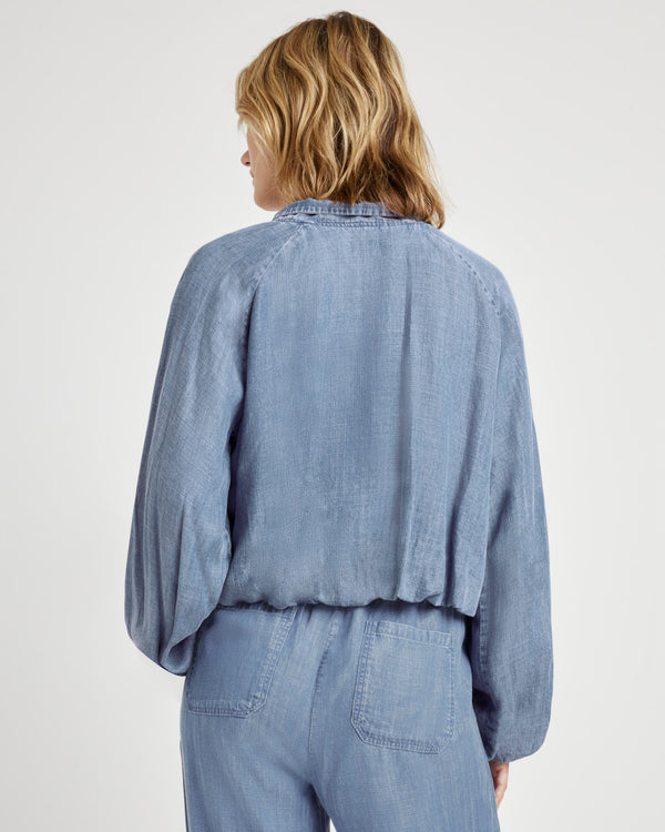 Splendid Carina Indigo Bomber Jacket