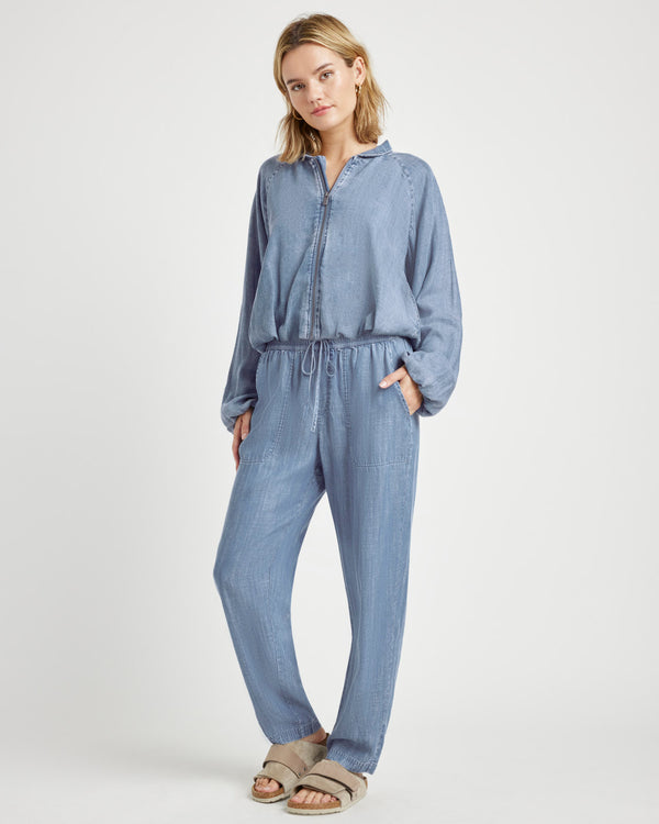 Splendid Carina Indigo Bomber Jacket