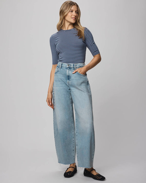 Splendid Carson Barrel Leg Jean In Light Wash