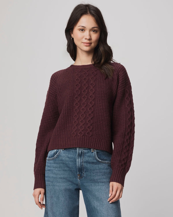 Splendid Celeste Cable Knit Sweater