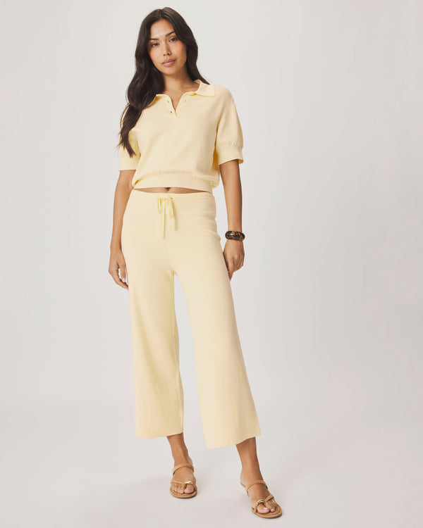 Splendid Christa Polo Short Sleeve Sweater