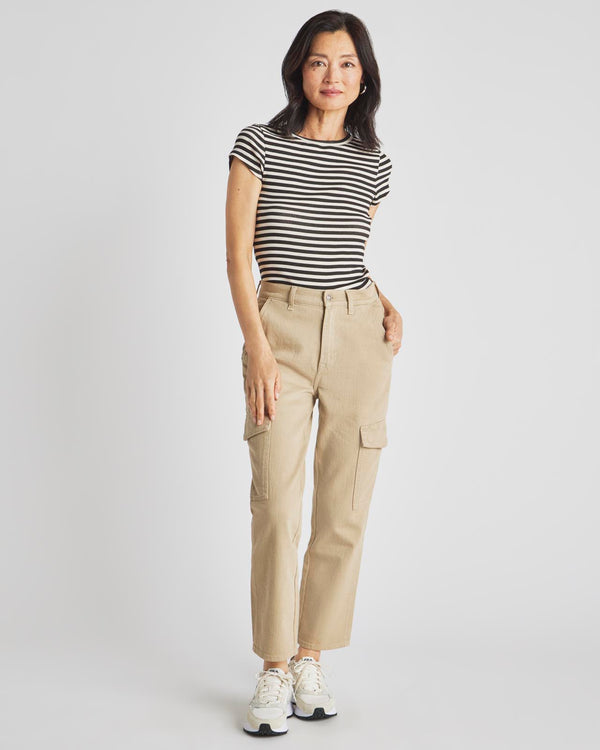 Splendid Crop Denim Cargo Pant