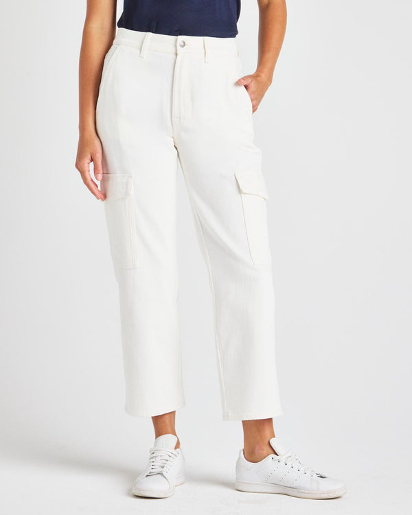 splendid Crop Denim Cargo Pant