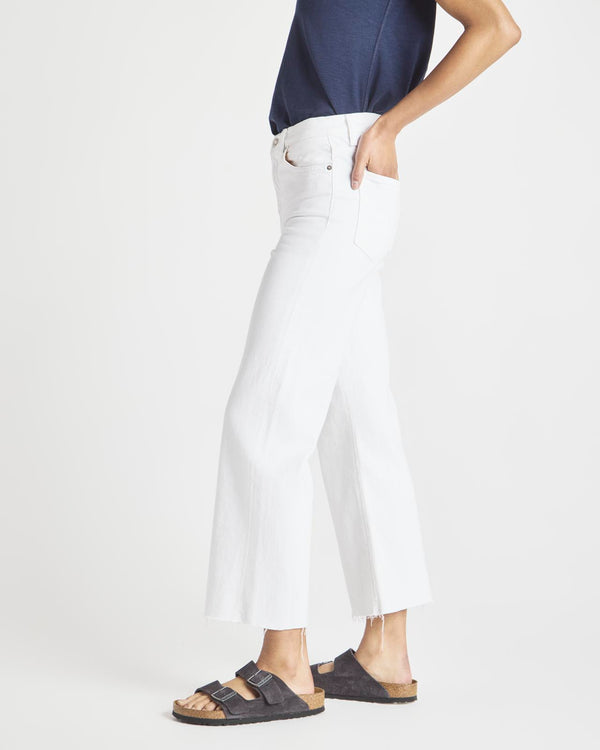 Splendid Cropped Wide Leg Jean In White