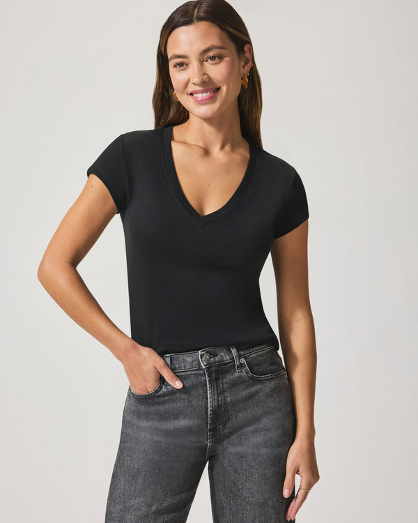 Splendid Faye V-Neck Tee