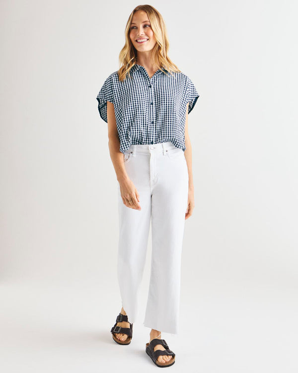 Splendid Gabrielle Gingham Top