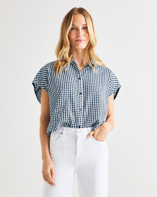 Splendid Gabrielle Gingham Top