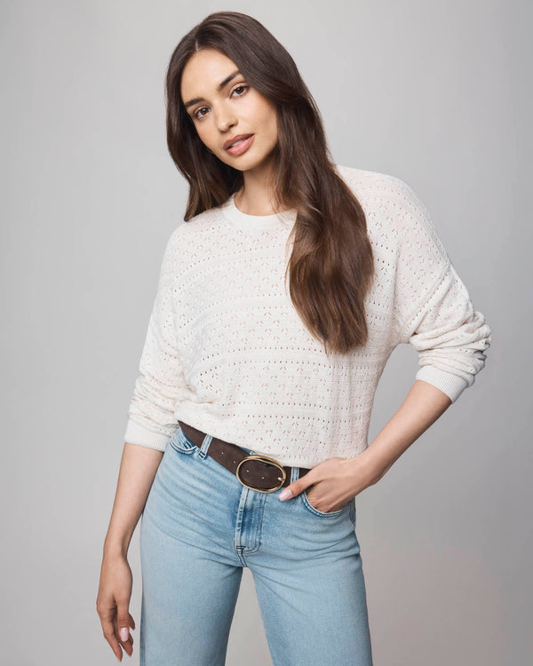 Splendid Georgie Cashblend Pointelle Sweater
