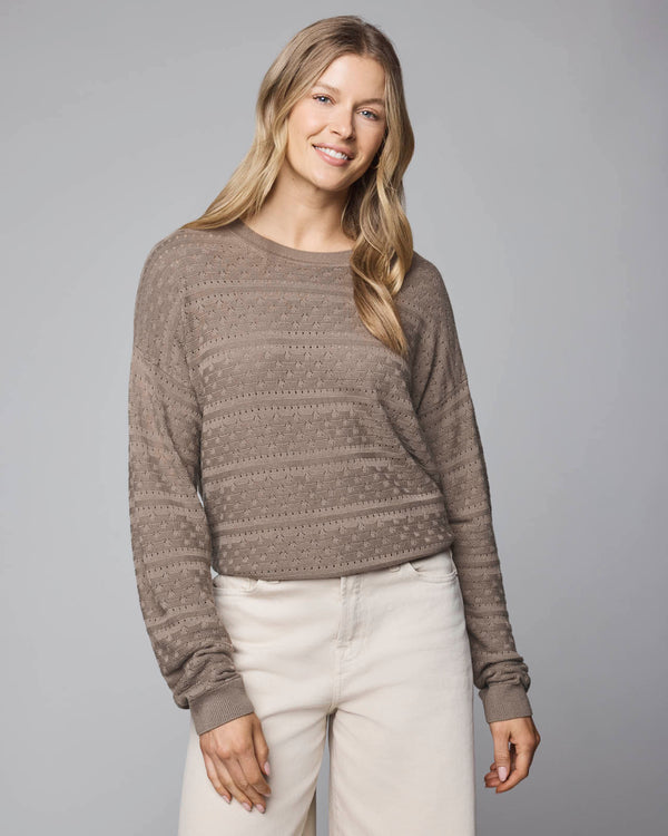 Splendid Georgie Cashblend Pointelle Sweater