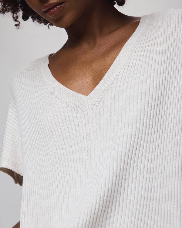 Splendid Georgie Cashblend Short Sleeve Sweater