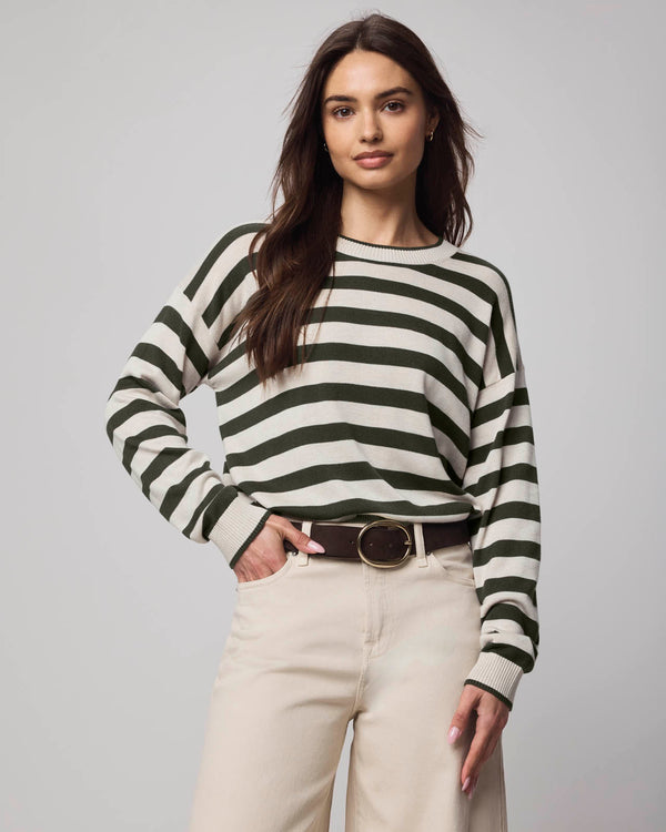 Splendid Georgie Cashblend Stripe Pullover Sweater