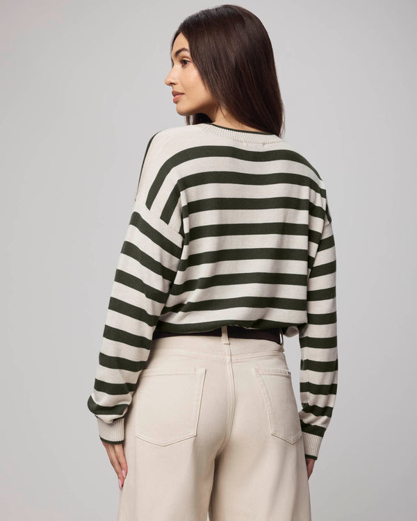 Splendid Georgie Cashblend Stripe Pullover Sweater