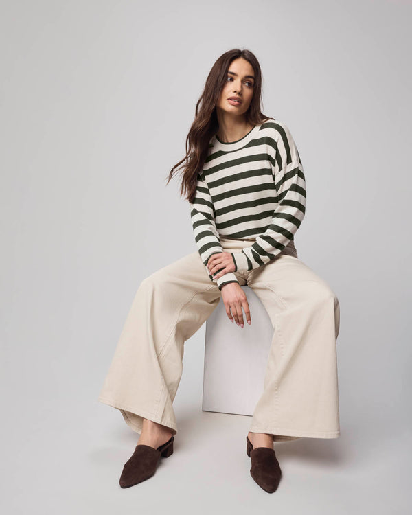 splendid Georgie Cashblend Stripe Pullover Sweater