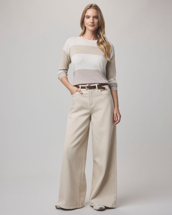 Splendid Georgie Pale Oak Stripe Sweater