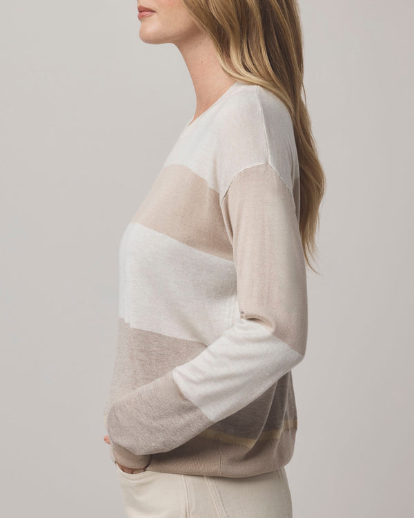Splendid Georgie Pale Oak Stripe Sweater