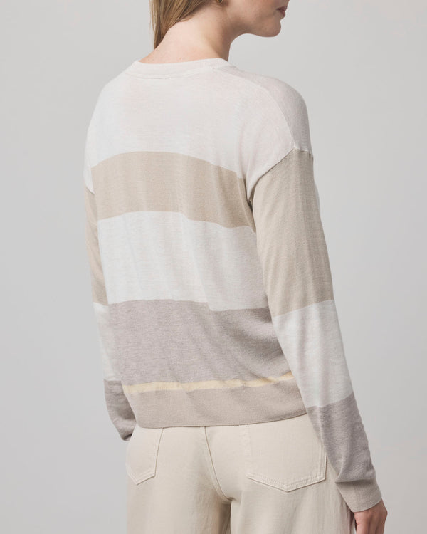 Splendid Georgie Pale Oak Stripe Sweater
