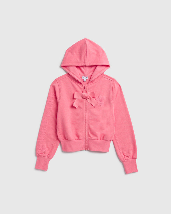 splendid Girls Beach Flower Zip Hoodie