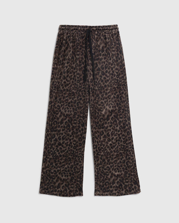 splendid Girls Cheetah Velour Pant
