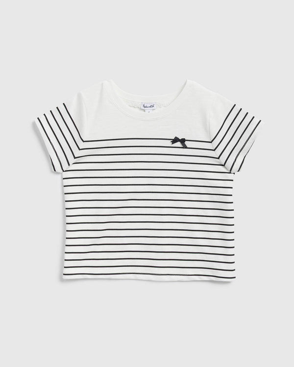 splendid Girls Chic Stripe Short Sleeve Tee