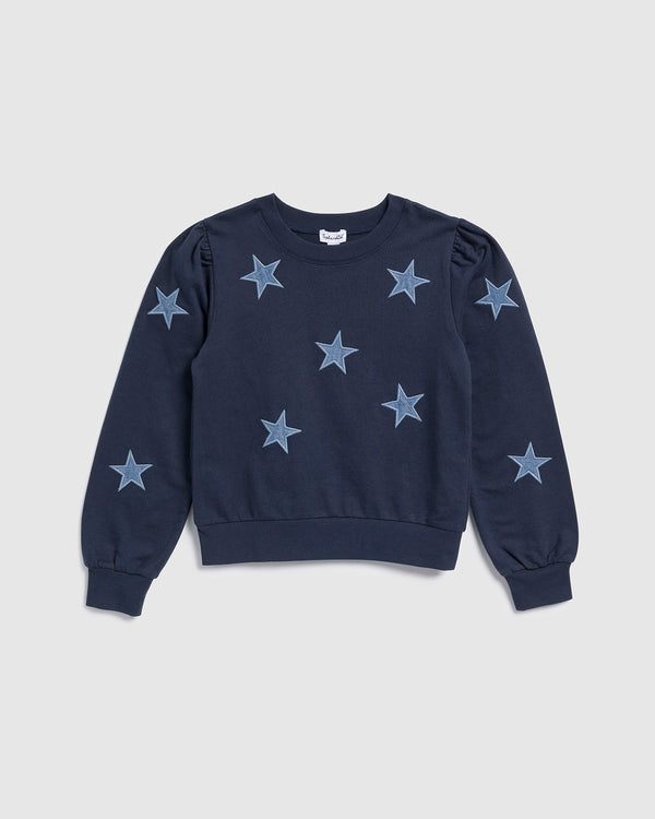 splendid Girls Navy Stars Sweatshirt