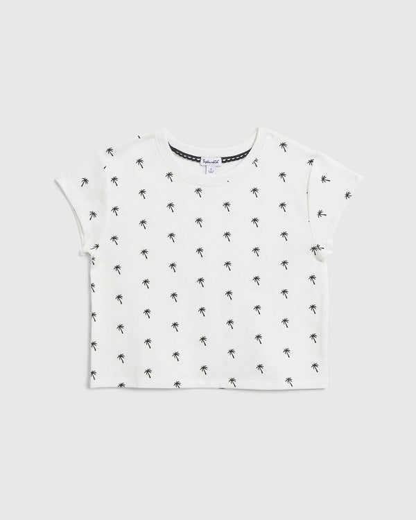 splendid Girls Pretty Palm Tree Short Sleeve Tee