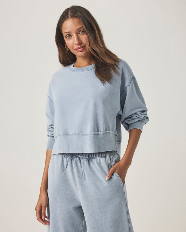 Splendid Hayden Terry Pullover Sweatshirt