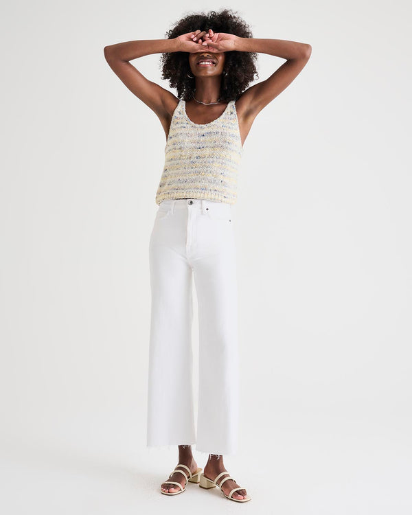 Splendid High Waist Wide Crop Jean