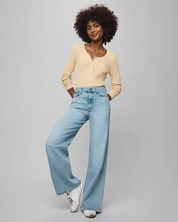 Splendid High Waist Wide Leg Jean