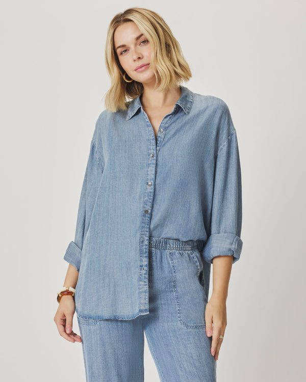 splendid Indigo Button Down