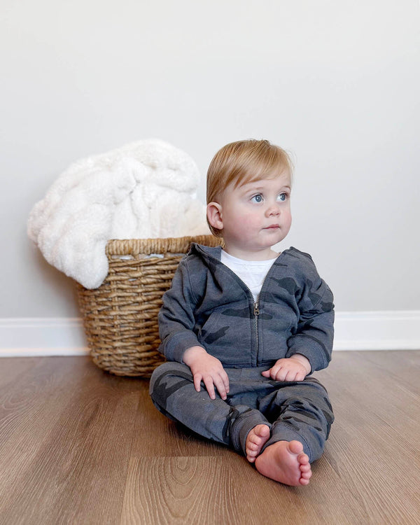 splendid Infant Boy Blue Camo Hoodie