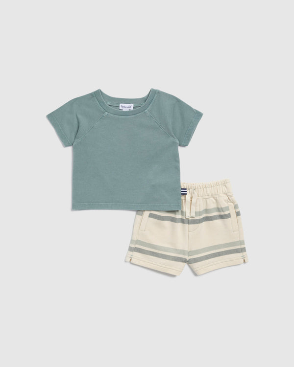 splendid Infant Boy Charlie Stripe Short Set