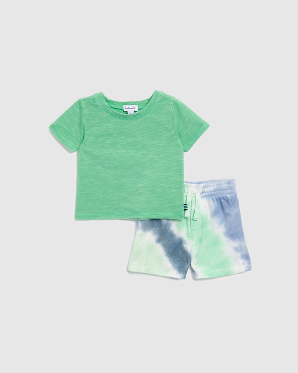 splendid Infant Boy Coast Tye Dye Short Set