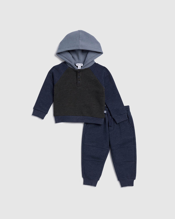 splendid Infant Boy Color Block Hoodie Set