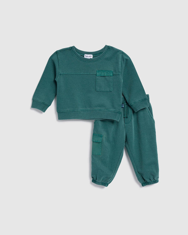 splendid Infant Boy Emerald Puzzle Jogger Set