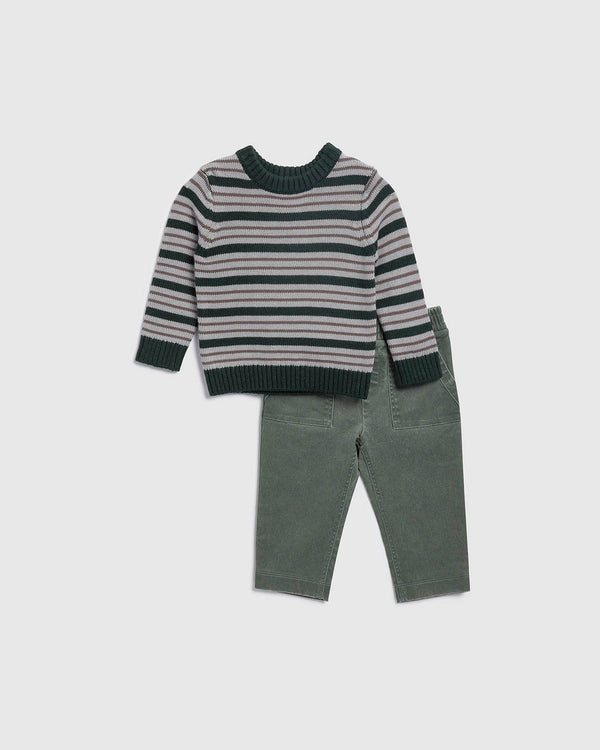 splendid Infant Boy Forest Fun Stripe Sweater Set