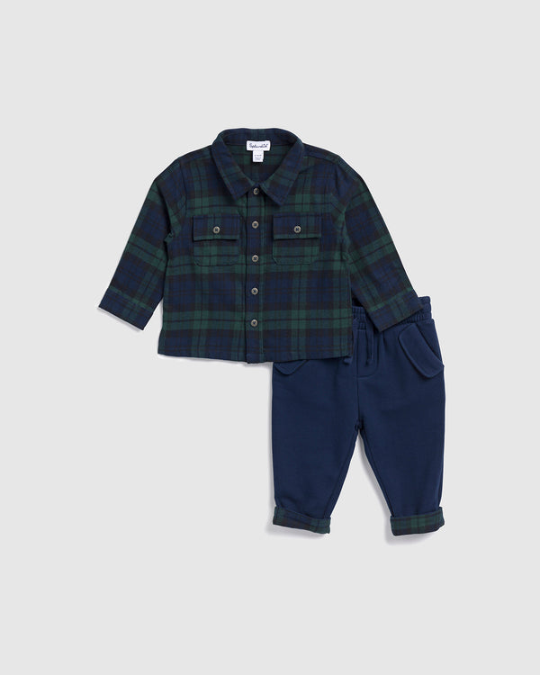 splendid Infant Boy Hunter Plaid Flannel Set