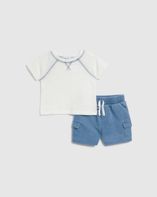 splendid Infant Boy Raglan Tee Set