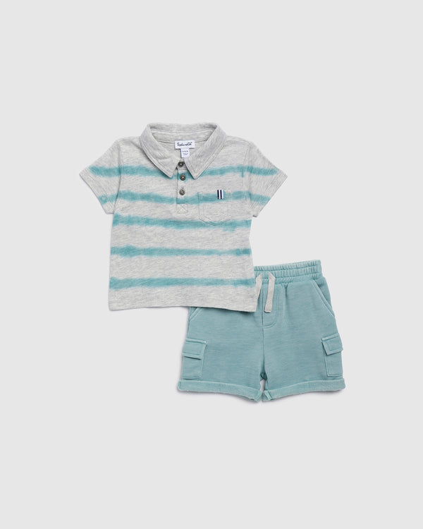 splendid Infant Boy Ripple Wave Polo Set