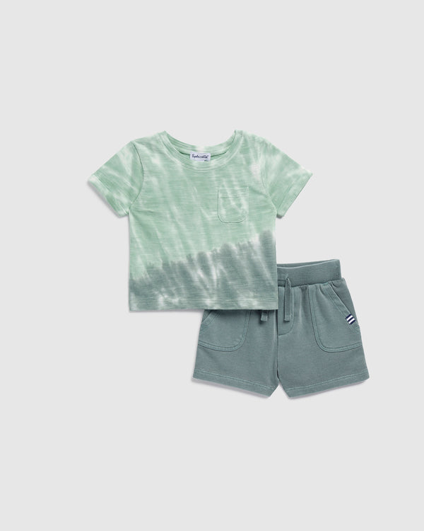 splendid Infant Boy Seaweed Tie Dye Tee Set