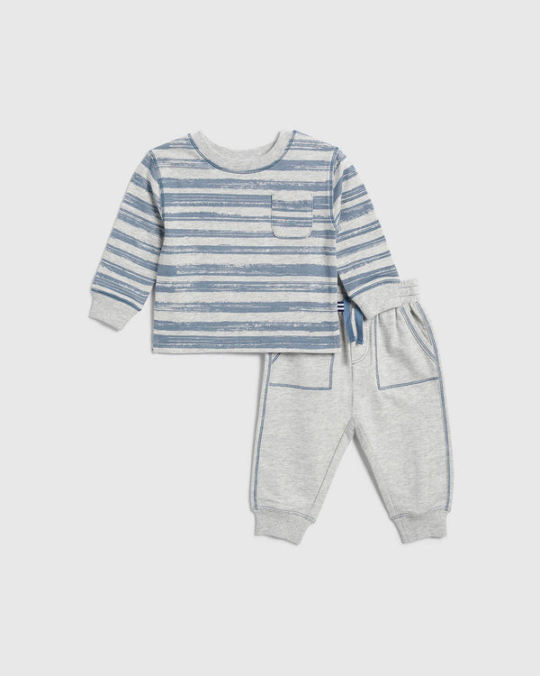splendid Infant Boy Stripe Pullover Set