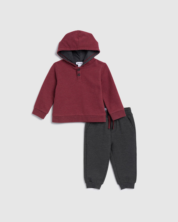 splendid Infant Boy Two Tone Hoodie Set
