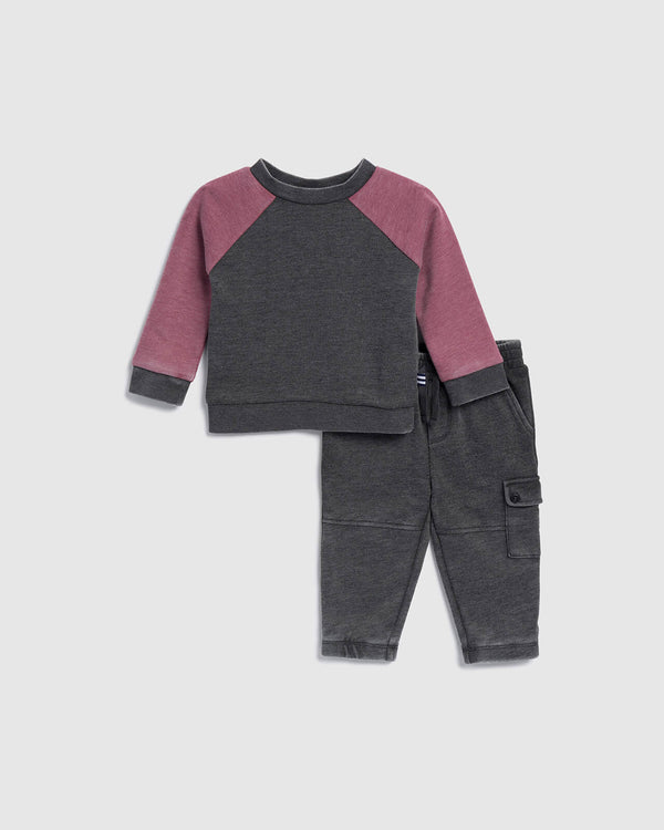 splendid Infant Boy Two Tone Long Sleeve Set