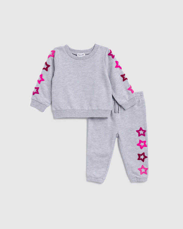 splendid Infant Girl Bright Star Jogger Set
