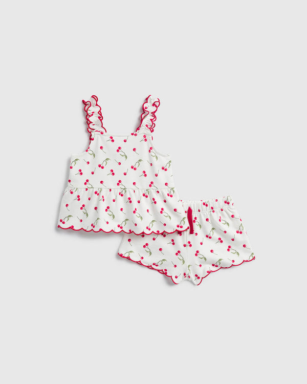 splendid Infant Girl Cherry Tank Set